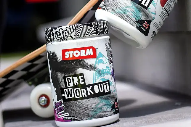 (уцінка термін по 5.24) Передтренувальний комплекс STORM Pre-Workout 400 г (25 порц.), фото 3