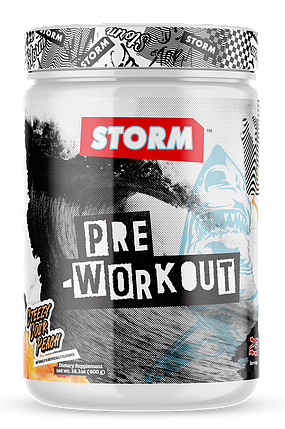 (уцінка термін по 5.24) Передтренувальний комплекс STORM Pre-Workout 400 г (25 порц.), фото 2