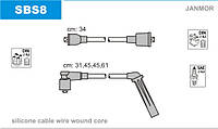 Провода зажигания JanMor SBS8 для SAAB, 900 2,0 I двиг. B204I, B206I, 9000 2,0 16 TURBO CD двиг. B202S, B204E,