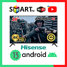 Сучасний телевізор Hisense 24" Smart-TV/Full HD/DVB-T2/USB