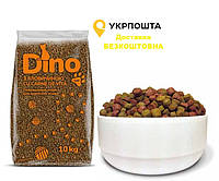 Корм для взрослых котов с говядиной Dino 10кг Польша 4 лапы