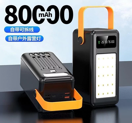 Зовнішній акумулятор Power Bank Bilintong 80000mAh, фото 1