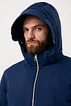 Зимова чоловіча коротка куртка Finn Flare FAB21006-101 Down Fill синя XL, фото 6
