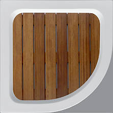 Душовий піддон 80*80*18 см акриловий напівкруглий з панеллю Violet Shower (Туреччина), фото 3