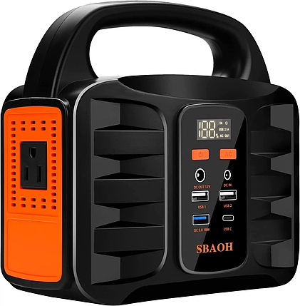 Портативна електростанція, зовнішній акумулятор, SBAOH 42000mah 150W, фото 1