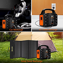 Портативна електростанція, зовнішній акумулятор, SBAOH 42000mah 150W, фото 4