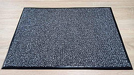 Килимок під двері на гумовій основі Кристал сірий 70х50 см