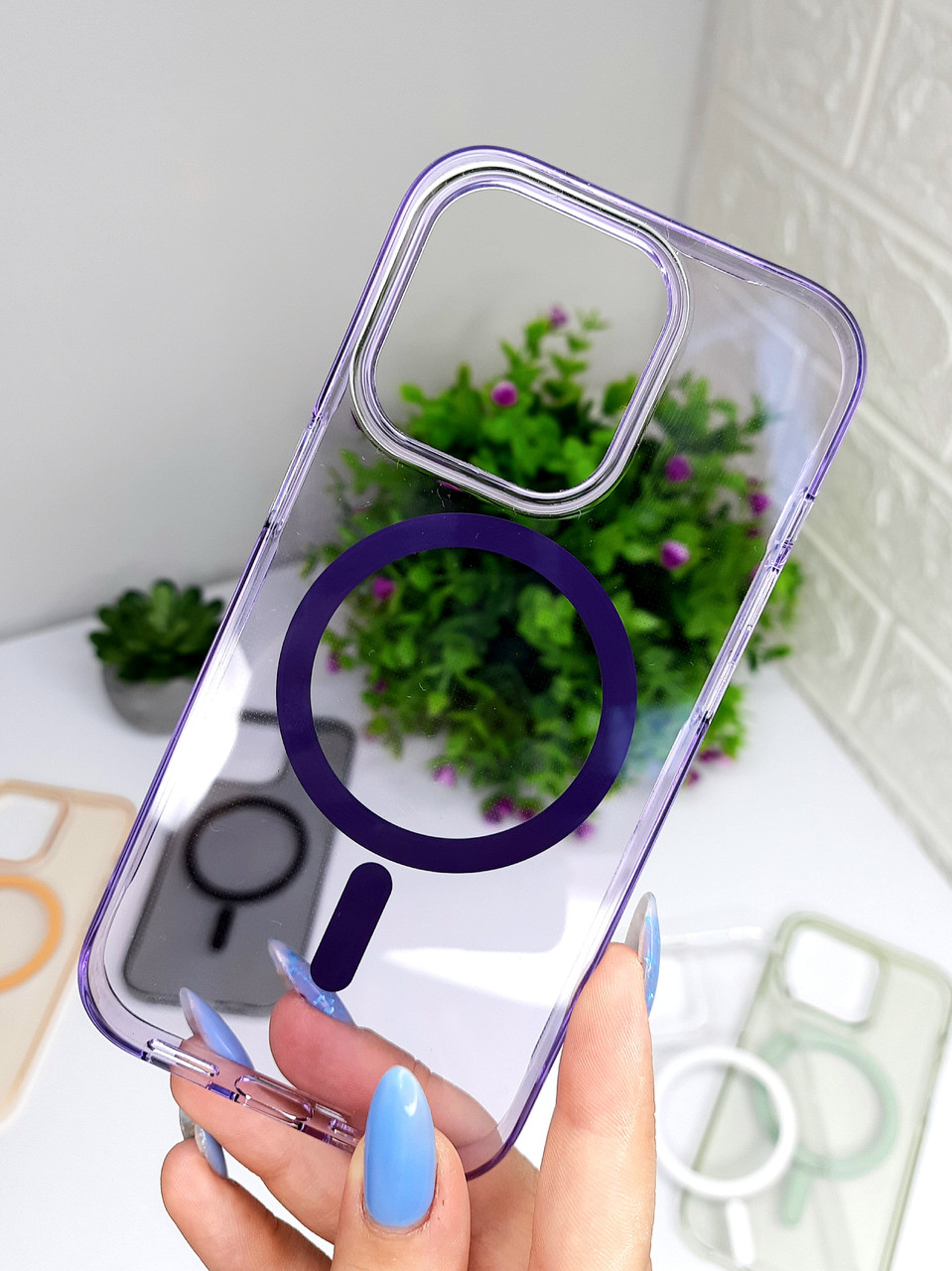 Чохол для IPhone Clear Case MagSafe Purple в ТОП Якості