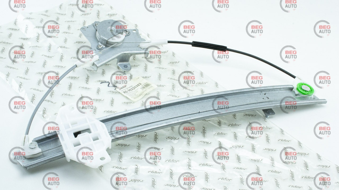 Склопідйомник Lanos пер.(під ел. Мотор. На тросу) (трикутник) лівий (RIDER) (RD.96225383)