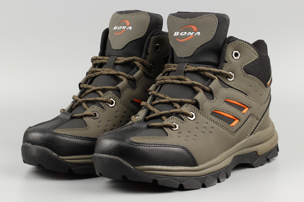 Черевики чоловічі хакі Bona 923B-5 на флісі Бона Розміри 41 43 44, фото 1