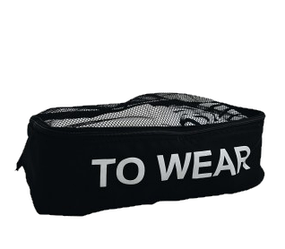 Сумка ORGANIZE  бавовняна для речей 35х25х12 TO WEAR (чорна)