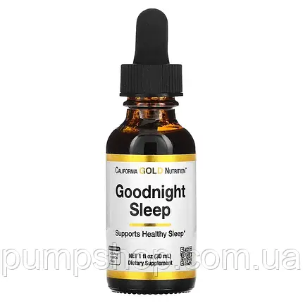 Комплекс для сну California Gold Nutrition Goodnight Sleep 30 мл, фото 2