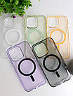 Чохол для IPhone Clear Case MagSafe Orange в ТОП Якості, фото 3