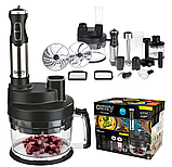 Блендер-комбайн 14в1 Camry CR 4623 (1600 Вт, нержавіюча сталь, чоппер, маршер, вінчик, ), фото 5