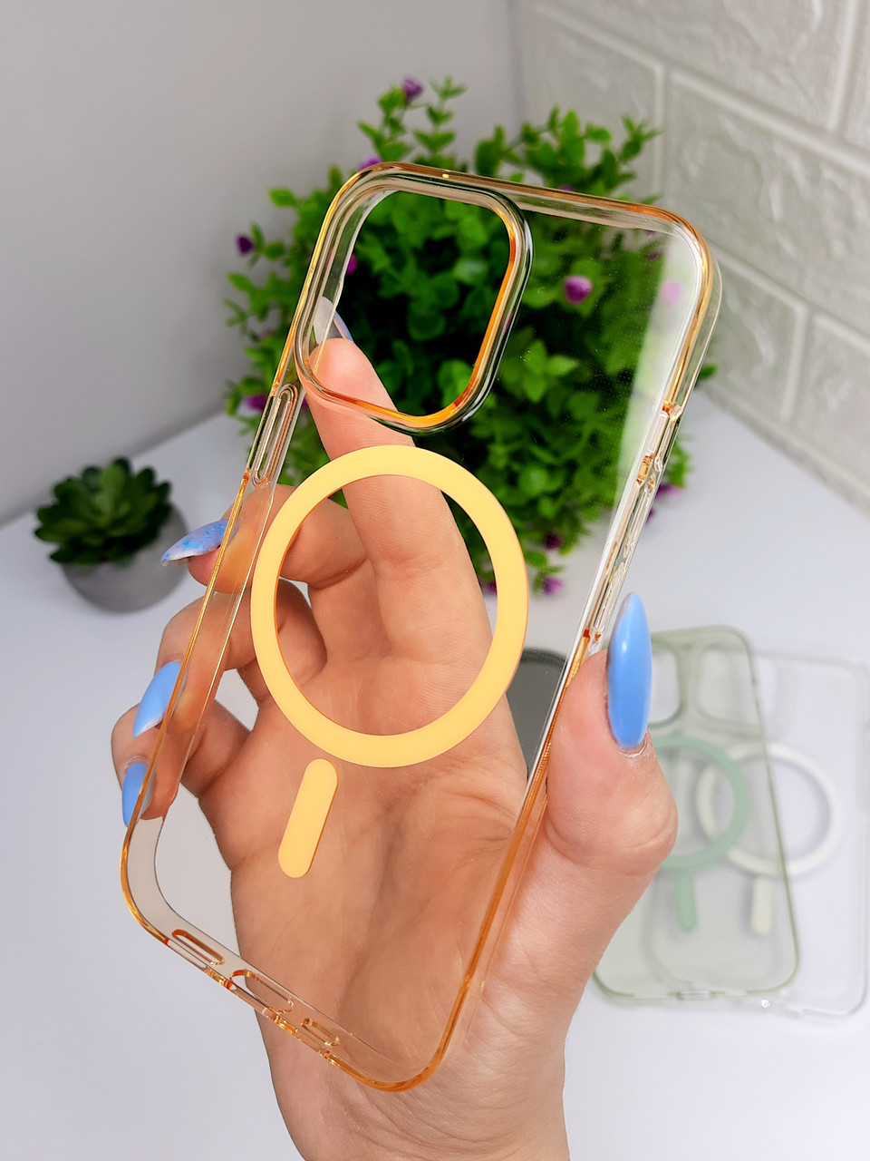 Чохол для IPhone Clear Case MagSafe Orange в ТОП Якості