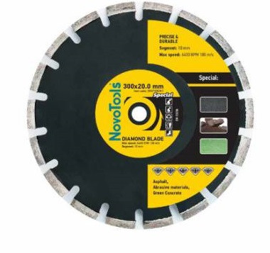 Алмазне коло NovoTools Professional 300 мм*10 мм*25.4 мм Асфальт, фото 1