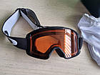 Гірськолижна маска дитяча Oakley Line Miner S (Youth) Matte Black Лінза Prizm Persimmon Уцінка, фото 4