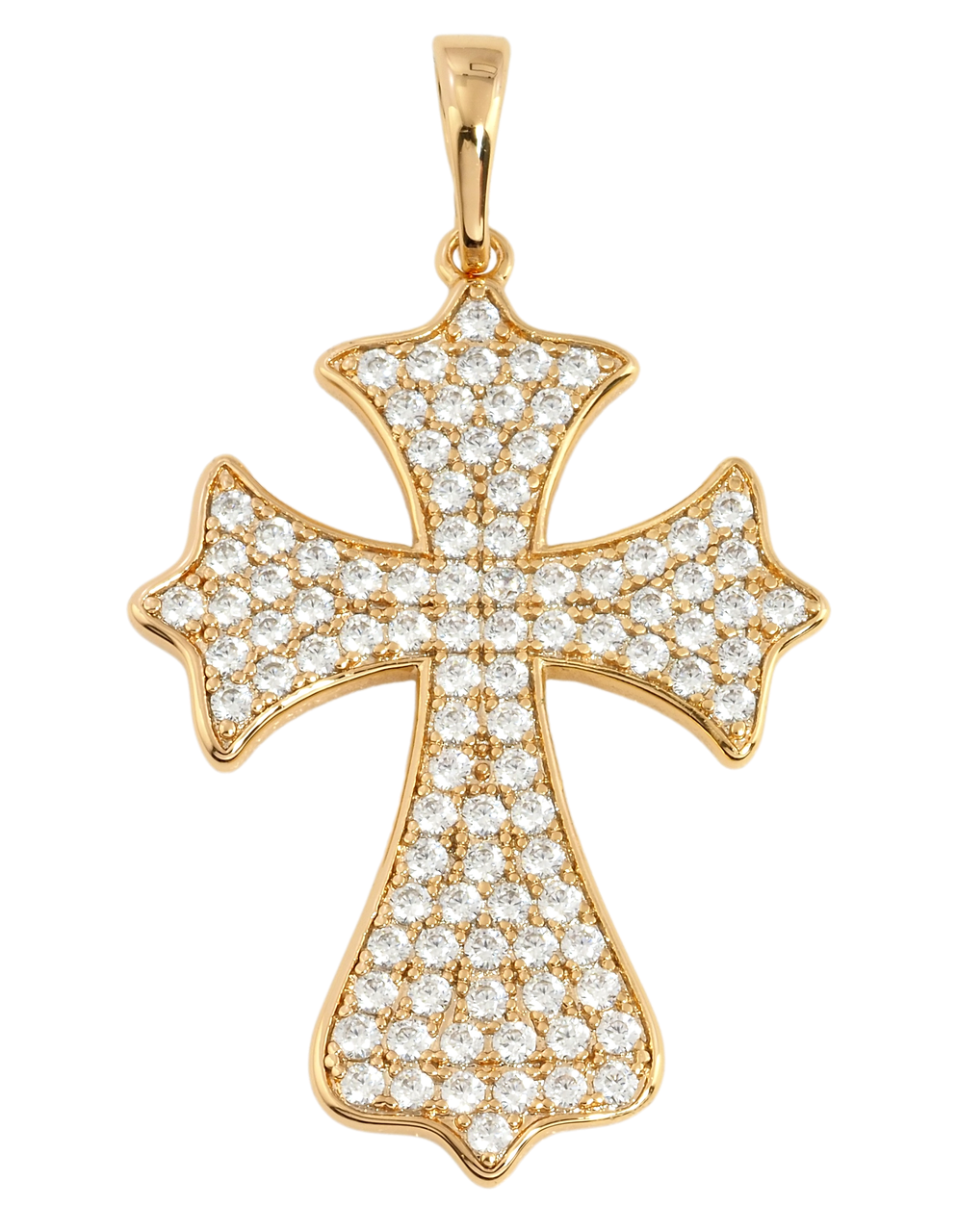 Кулон Xuping Позолота 18K "Хрест із цирконієм" для ланцюжка до 6мм