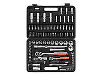 Набір головок торцевих, насадок STHOR : квадрат 1/2", 1/4" з інструментами [94 Од.] [3/96]