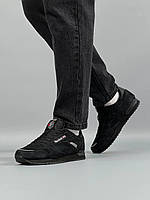 Чоловічі кросівки Reebok Classic чорний колір 41-46. Класичні кросівки замша