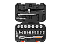 Набір головок торцевих STHOR : квадрат 3/8", з інструментами [22 Од.] [10]