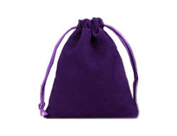 Мішечок для карт Таро, оксамитовий фіолетовий ( 13х18см )