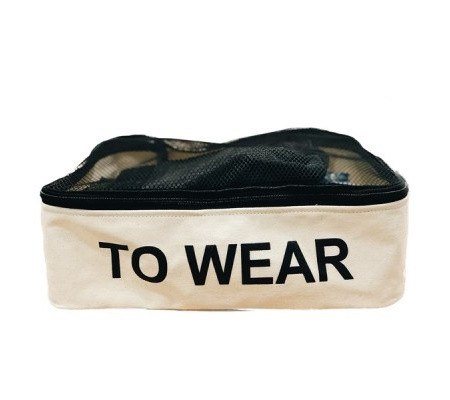 Сумка бавовняна для речей 35*25*12 TO WEAR (світла)