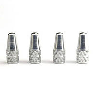 Ковпачки на ніпель Presta, алюміній, пара Металік