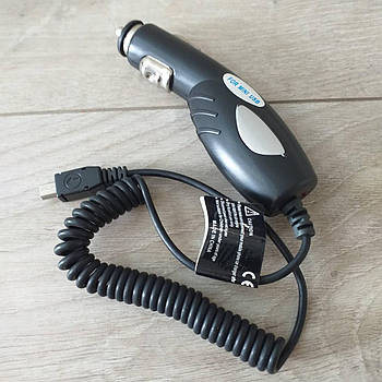 Зарядний пристрій mini USB 12 V / 24 V DC4.2 V-10 V 600 mA Автомобільна зарядка Чорний (KG-10493)