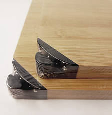 Бамбукова обробна дошка та точила для ножів Zurrichberg ZB/2040 40x26x1.8cm, фото 2