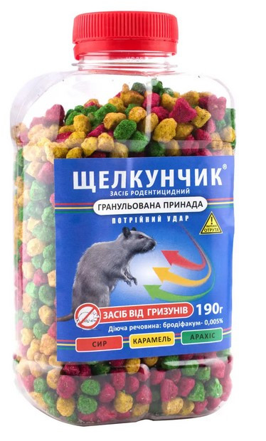 Лускунчик від мишей у кольорових гранулах 190г