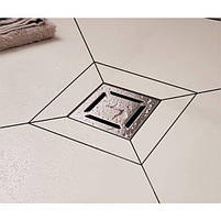 Вертикальний трап для душової серії PYS Floor Drain 15х15 см, малюнок решітки лінія Evimetal, фото 6