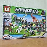 Конструктор Minecraft атака на деревню My World LB 1115 (821 деталь)