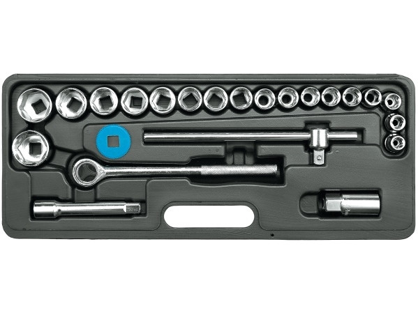 Набір головок торцевих VOREL : квадрат 1/2" з інструментами [24 Од.] [5] - фото 1 - id-p1611119829