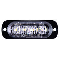 Повторитель габарита 4 LED 12V white (AG-ZWD-BSBK-4/W)