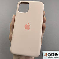 Чехол для Apple iPhone 11 Pro силиконовый кейс с микрофиброй на телефон айфон 11 про пудровый slk