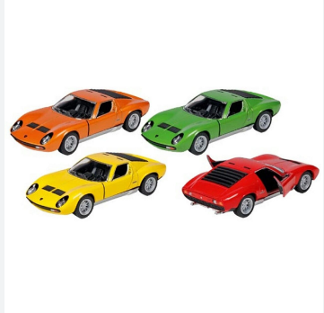 KT5390W Lamborghini Miura P400 SV 1971 інерційна металева машинка KINSMART (4 кольори)