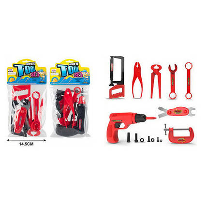 Набір інструментів іграшковий 8 предметів, 2 види 326-C33