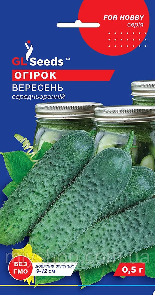 Огірок середній бджолозапильний Вересень 0,5гр Glseeds