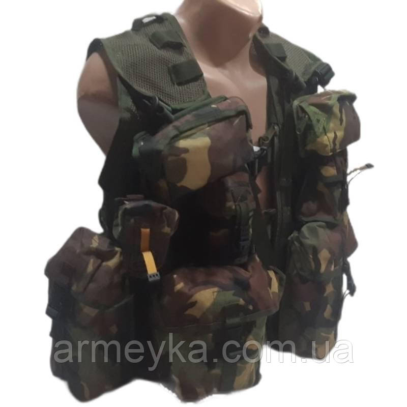 Розвантажувальний жилет модульний+ 10 підсумків dutch dpm, Cordura, оригінал (Нідерланди), фото 1