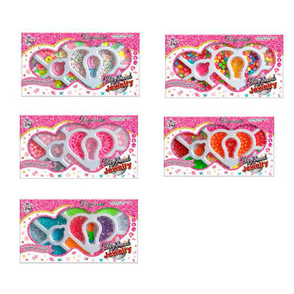 Набір для творчості намистини, нитки, підвіски, 5 видів 22151-52-53-54-55