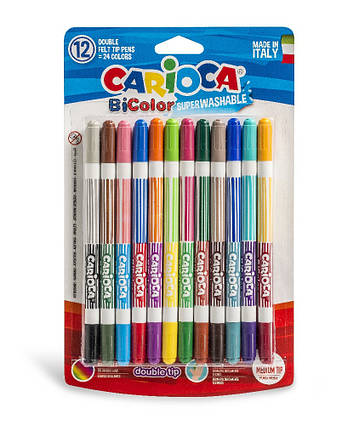 Фломастери двокольорові BI-COLOR 42265 12 шт