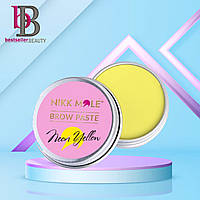 Паста для моделирования формы бровей Neon Yellow brow paste Nikk Mole, 15 г