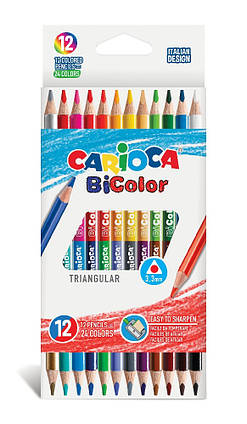 Олівці двокольорові, дерев'яні, 42991 12 шт