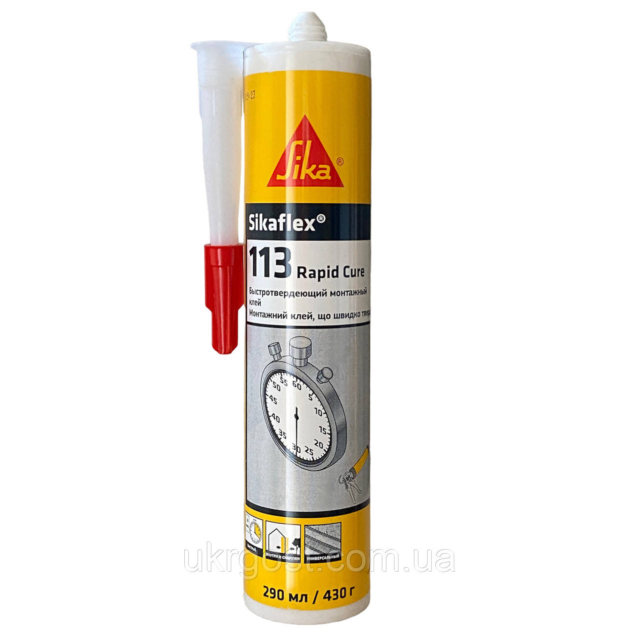 Клей монтажний Швидкотвердіючий Sikaflex-113 Rapid Cure 290 мл (561315)