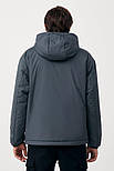 Демісезонна чоловіча куртка анорак Finn Flare FAB21042-202 сіра M, фото 4