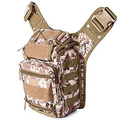 Сумка тактична через плече AOKALI Outdoor A25 Sand Pixel мілітарі