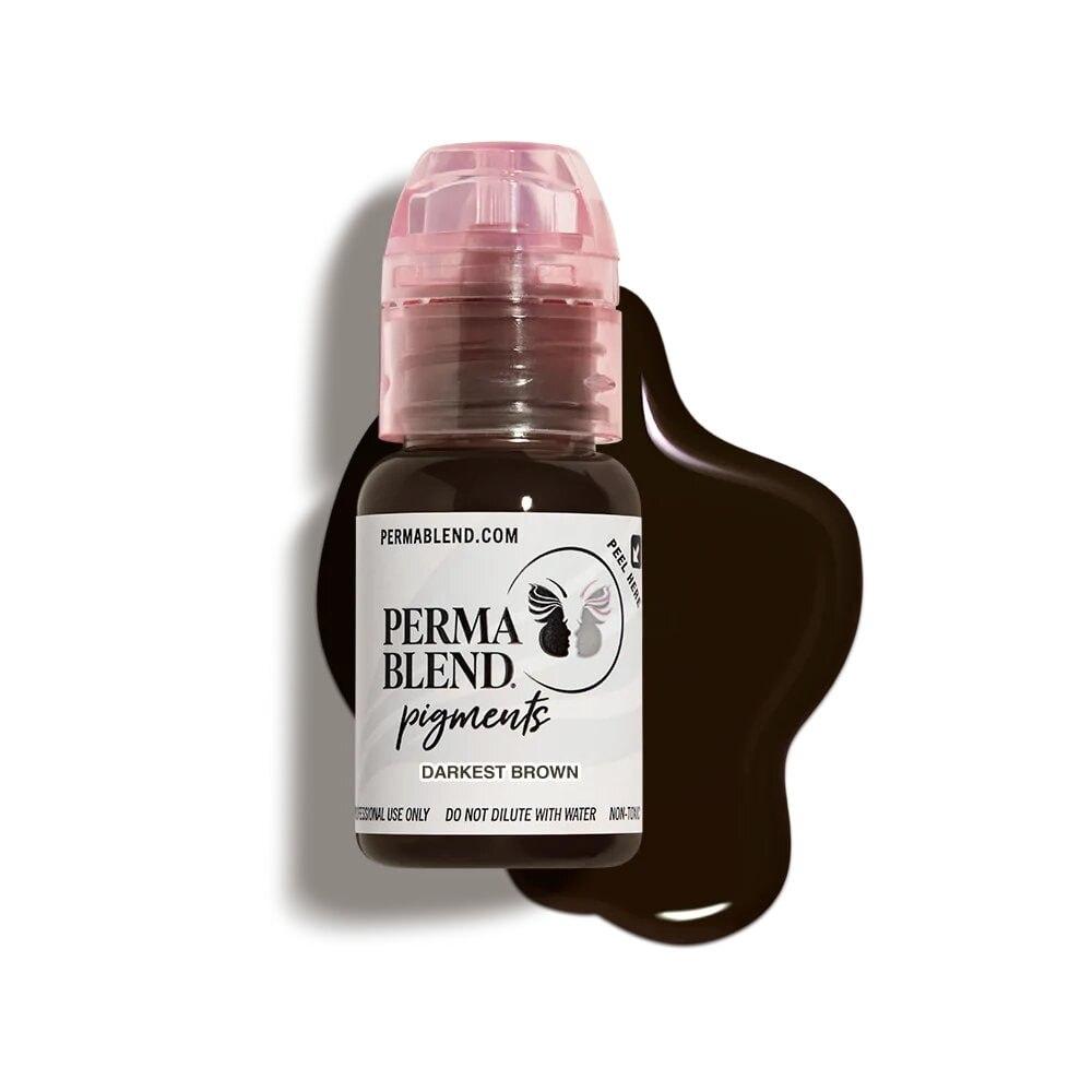 Пігмент Perma Blend Darkest Brown для перманентного макіяжу, 15мл