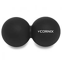 Массажный мяч двойной Cornix Lacrosse Double Ball 6.3 x 12.6 см для самомассажа (XR-0113)