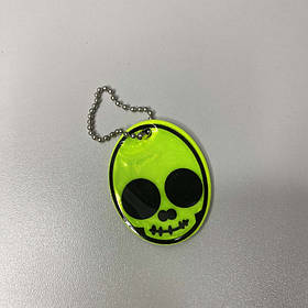 Світловідбиваючий брелок "Череп" Stenson 38443-1 MIX